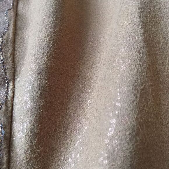 Very Vera Copper Brown Faux Suede Embellished Lightweight Jacket Women's Large - Picture 12 of 12